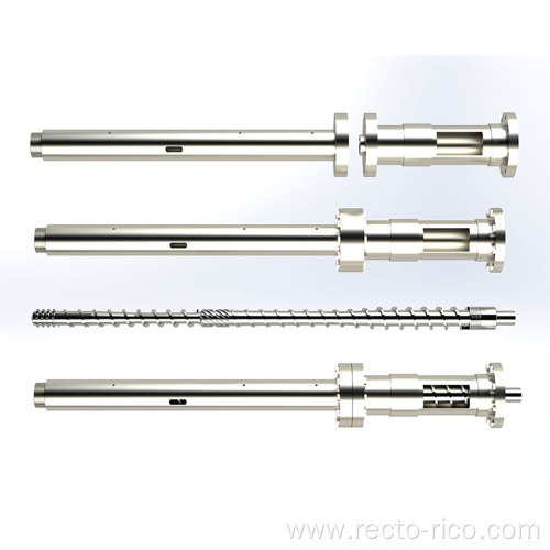 Plastic resina single screw barrel